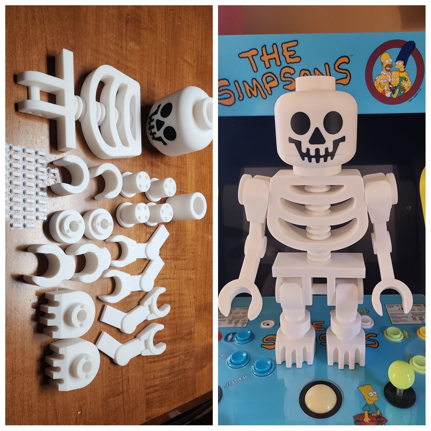 Skeleton lego-like figure 16"