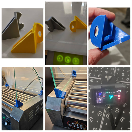 Replacement Hotdog Machine Glass Brackets