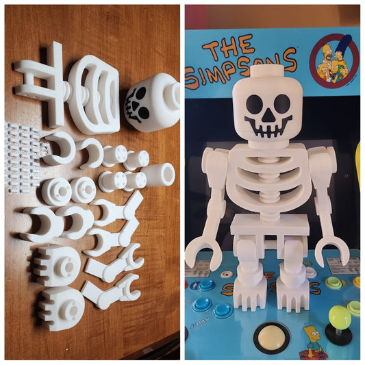 Skeleton lego-like figure 16"
