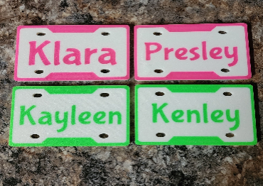License Plate Design Fridge Magnets